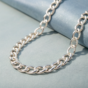 Artisan Twine Necklace – Handcrafted Silver Thread