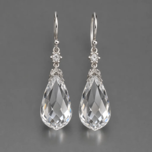 Starlit Gleam Earrings – Holiday Silver Drops